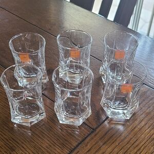 Bormioli Rocco Capitol 1 7/8oz shot glasses in original box 6 pc